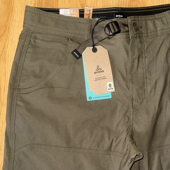 Prana Men's NWT 32 32X30 slate green Zion Pant II Cargo Pants - Picture 4 of 13